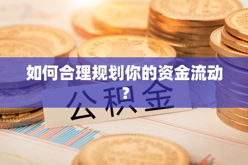 安塞如何合理规划你的资金流动？