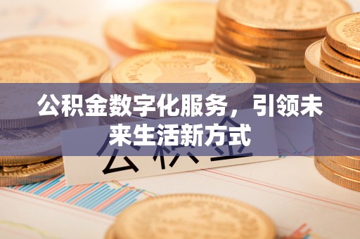 安塞公积金数字化服务，引领未来生活新方式